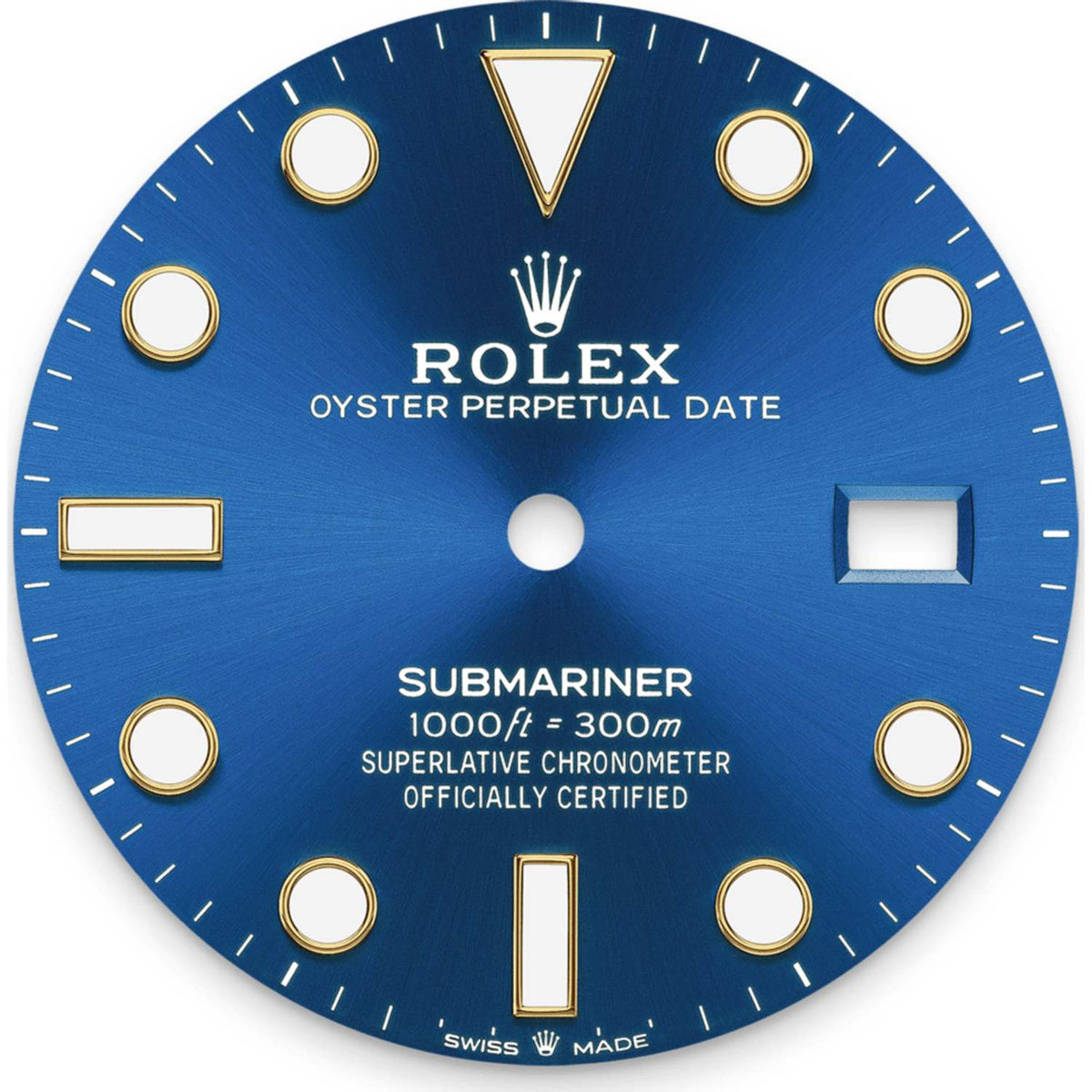 Rolex Submariner 36mm unisex mirror watch, blue dial, blue bezel – view 3