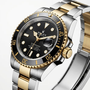 Rolex Submariner 36mm unisex mirror watch, black dial, black bezel – view 3