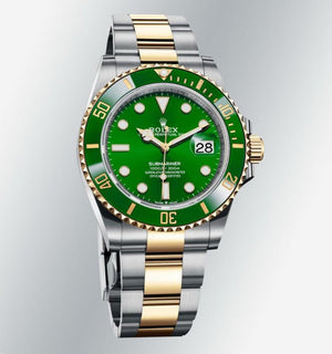 Rolex Submariner 36mm unisex mirror watch, green dial, green bezel – view 2