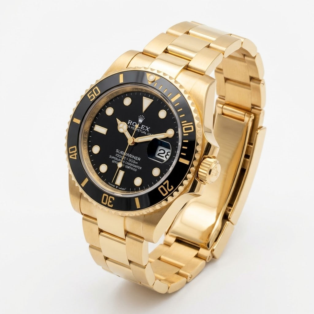 Rolex Submariner 36mm unisex mirror watch, black dial, black bezel – view 4