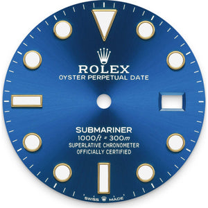 Rolex Submariner 36mm unisex mirror watch, blue dial, blue bezel – view 3