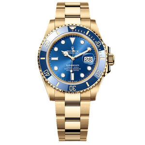 Rolex Submariner 36mm unisex mirror watch, blue dial, blue bezel – view 2