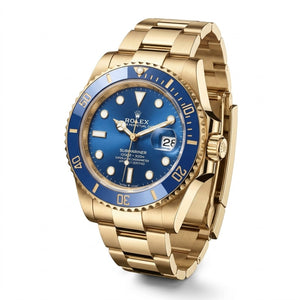 Rolex Submariner 36mm unisex mirror watch, blue dial, blue bezel – view 4
