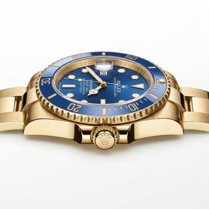 Rolex Submariner 36mm unisex mirror watch, blue dial, blue bezel – view 5
