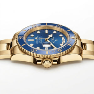 Rolex Submariner 36mm unisex mirror watch, blue dial, blue bezel – view 6