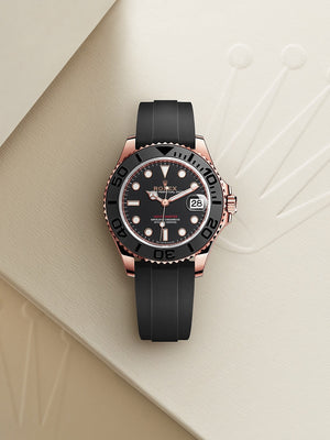 Rolex Yacht-Master men's mirror watch, black dial – view 10