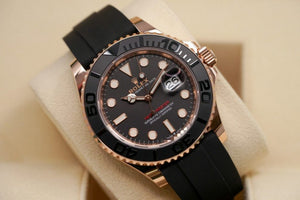 Rolex Yacht-Master men's mirror watch, black dial – view 13
