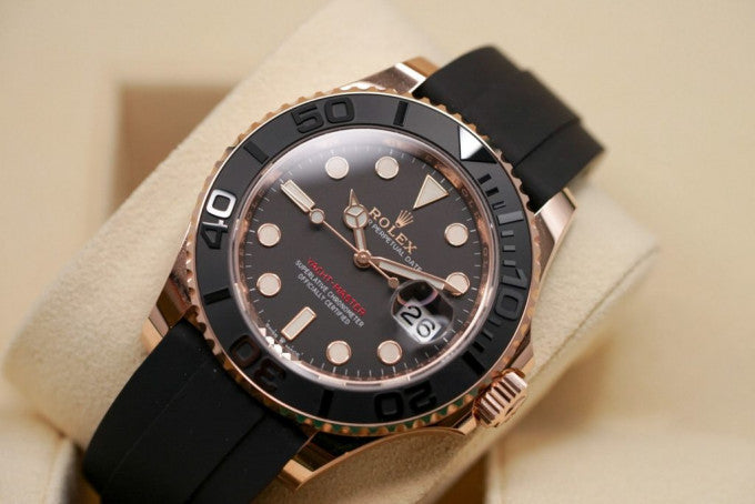 Rolex Yacht-Master men's mirror watch, black dial – view 6