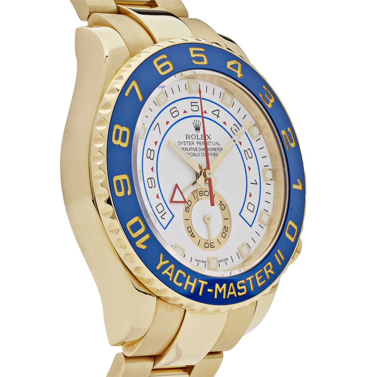 Rolex Yacht-Master men's mirror watch, white dial – view 5