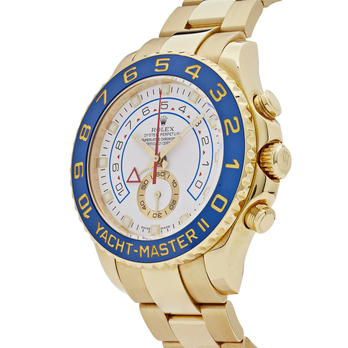 Rolex Yacht-Master men's mirror watch, white dial – view 6