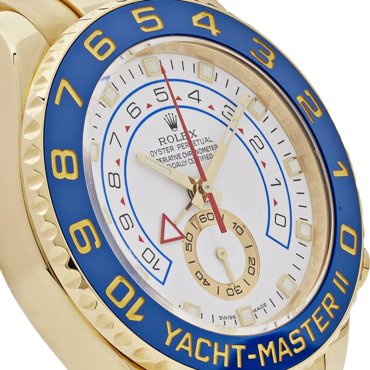 Rolex Yacht-Master men's mirror watch, white dial – view 7