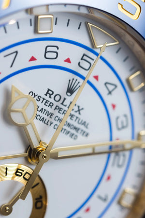 Rolex Yacht-Master men's mirror watch, white dial – view 8