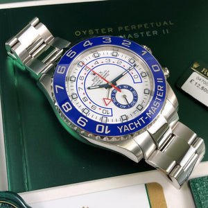 Rolex Yacht-Master II men's mirror watch, white dial – view 2