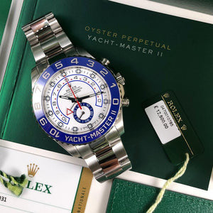 Rolex Yacht-Master II men's mirror watch, white dial – view 3