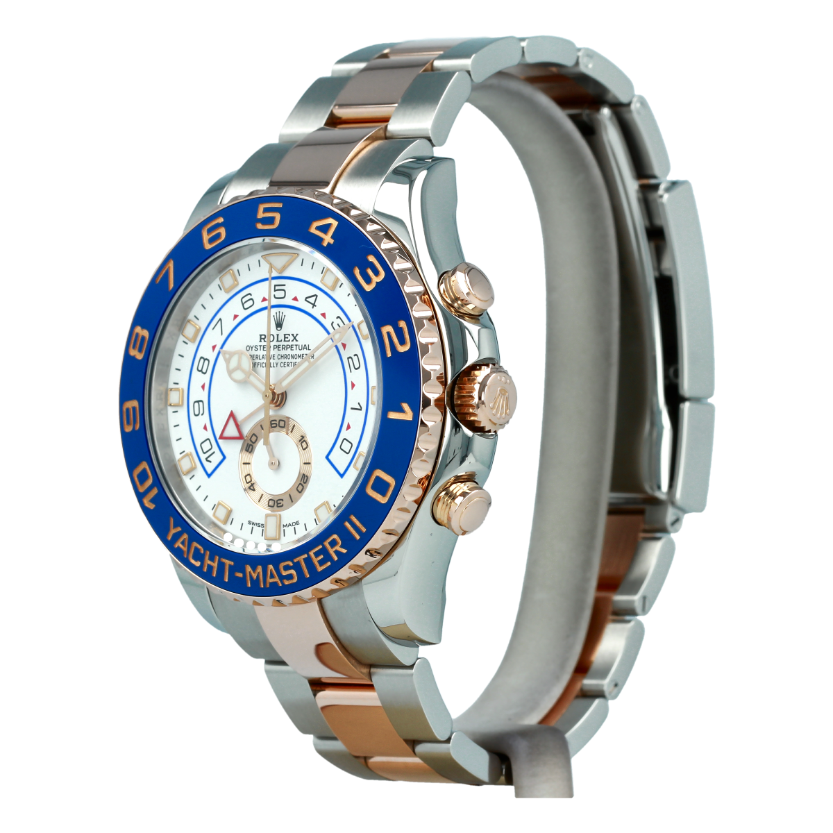 Rolex Yacht-Master II men's mirror watch, white dial – view 12