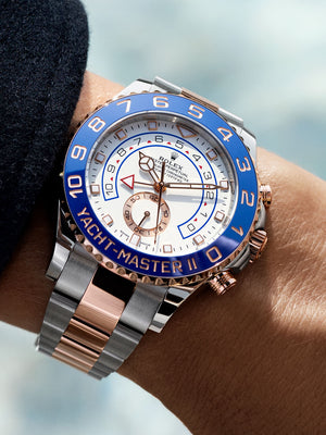 Rolex Yacht-Master II men's mirror watch, white dial – view 6