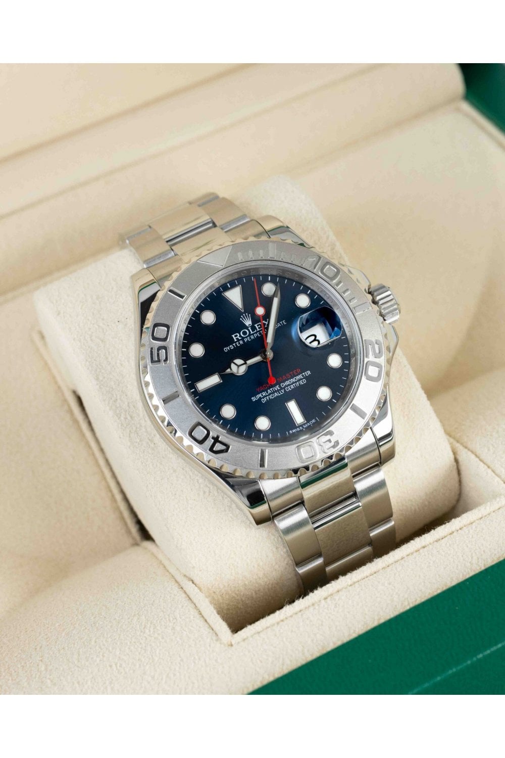 Rolex Yacht-Master men's mirror watch, blue dial – view 7