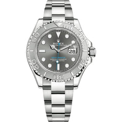 Rolex Yacht-Master 44mm Men's Mirror Automatic Watch – Silver Dial & Silver Stainless Steel Bracelet
