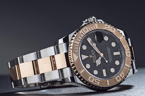 Rolex Yacht-Master men's mirror watch, black dial – view 2