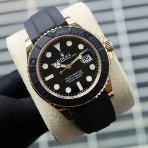 Rolex Yacht-Master men's mirror watch, black dial – view 7