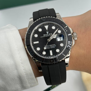 Rolex Yacht-Master men's mirror watch, black dial – view 4