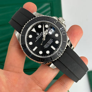 Rolex Yacht-Master men's mirror watch, black dial – view 5