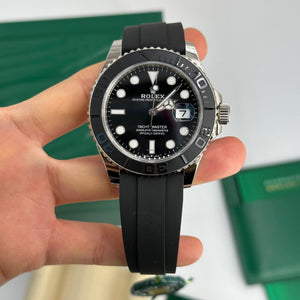 Rolex Yacht-Master men's mirror watch, black dial – view 9