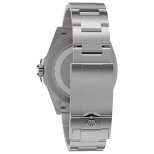 Rolex 36mm unisex mirror watch – case back and silver stainless steel three-link bracelet