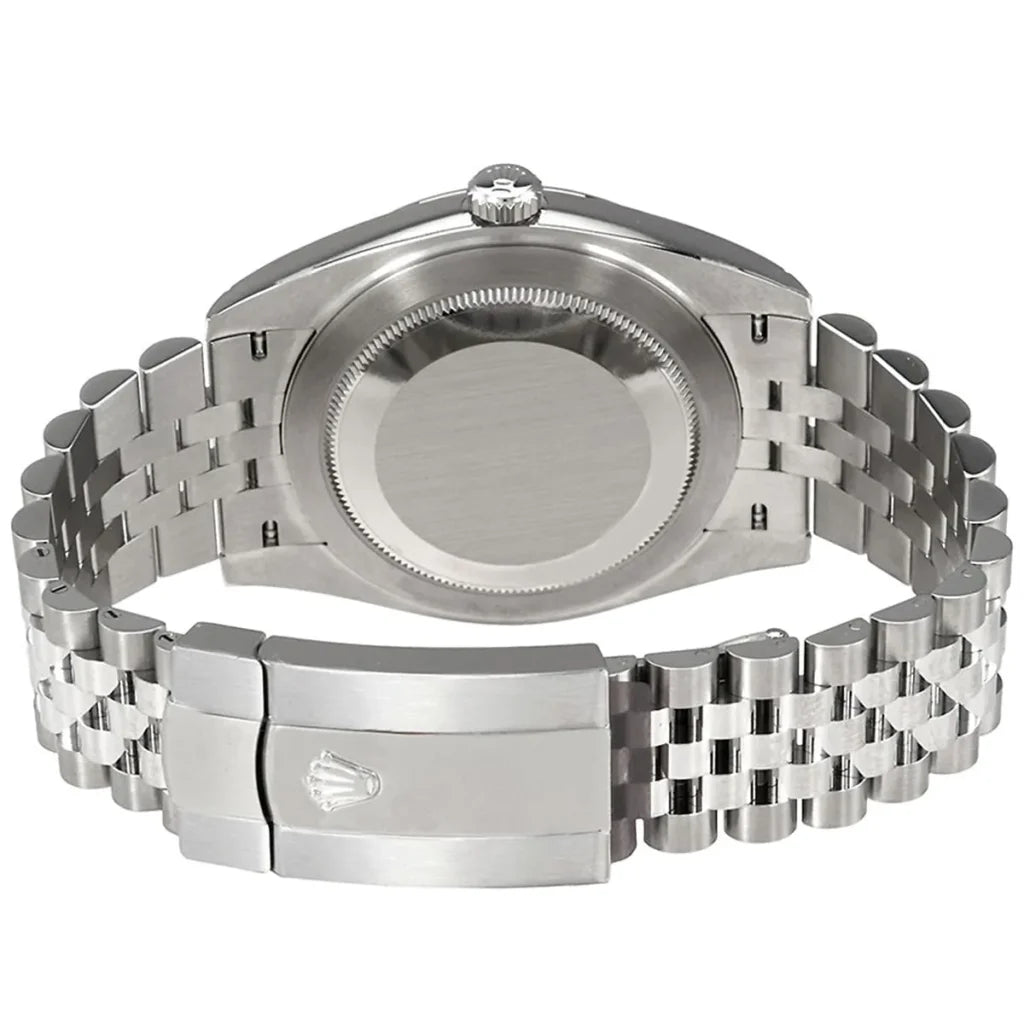Rolex Datejust 36mm unisex mirror watch – five-link bracelet and case back view