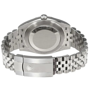 Rolex Datejust 36mm unisex mirror watch – five-link bracelet and case back view