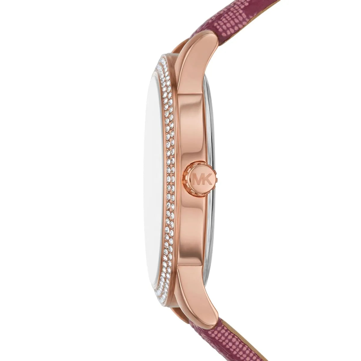 عرض جانبي لساعة Michael Kors MK2967 يوضح فخامة الروز جولد