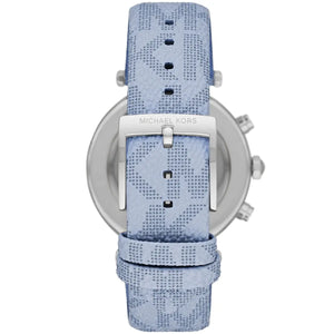 إبزيم ساعة مايكل كورس MK6936 فضي أصلي وسير جلد طبيعي