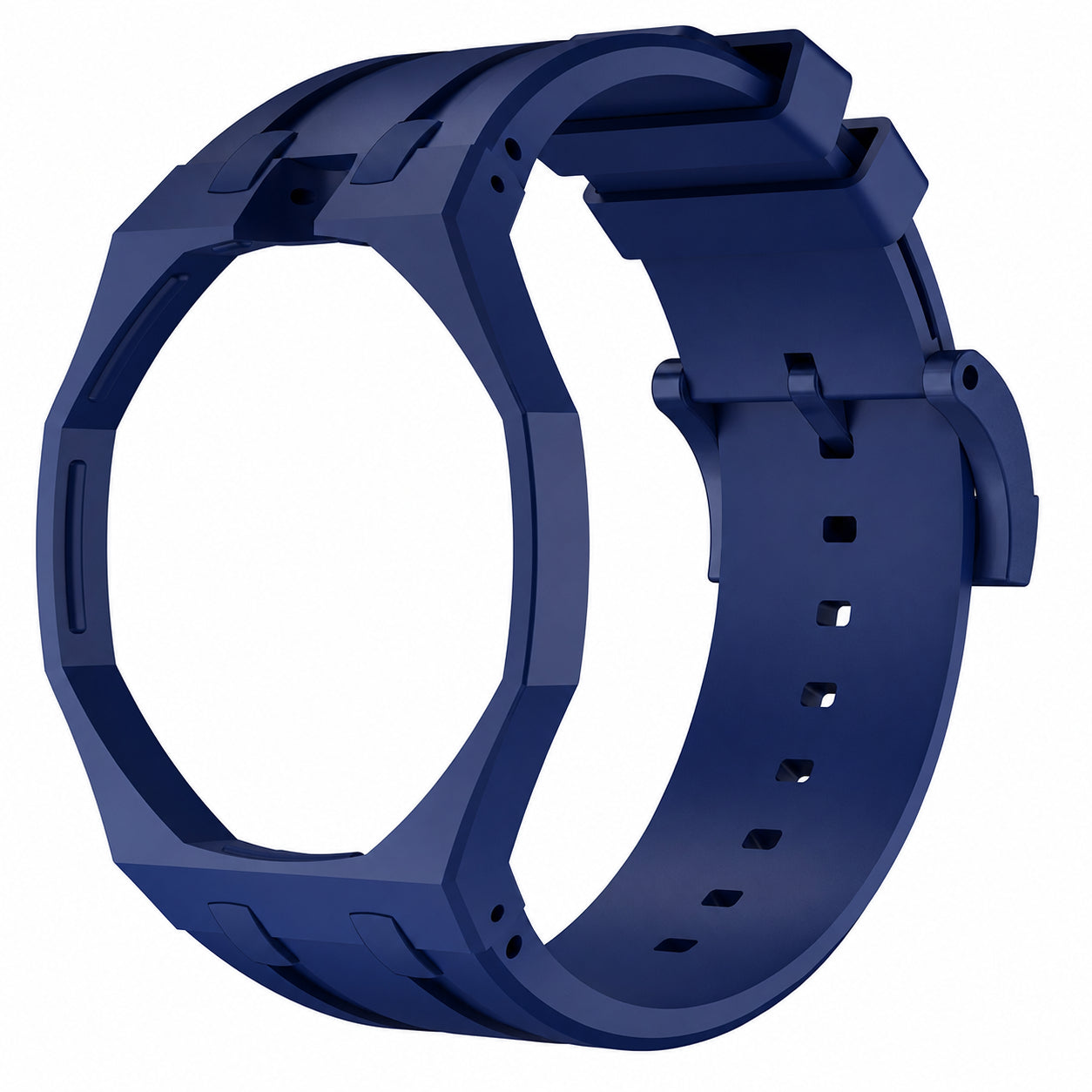 Right angle view of the Audemars Piguet x Swatch Royal Pop ORENJI HACHI.