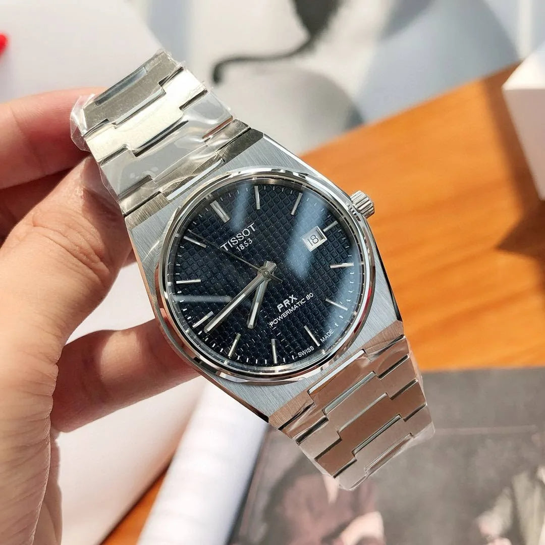 Tissot PRX T137.207.11.041.00 Unisex Automatic Watch – Blue Dial & Silver Stainless Steel Strap – view 10