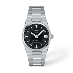 Tissot PRX T137.207.11.051.00 Unisex Automatic Watch – Black Dial & Silver Stainless Steel Strap | ساعة تيسو PRX للجنسين مينا أسود