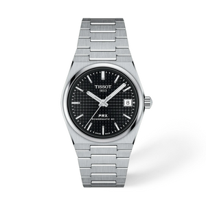 Tissot PRX T137.207.11.051.00 Unisex Automatic Watch – Black Dial & Silver Stainless Steel Strap | ساعة تيسو PRX للجنسين مينا أسود