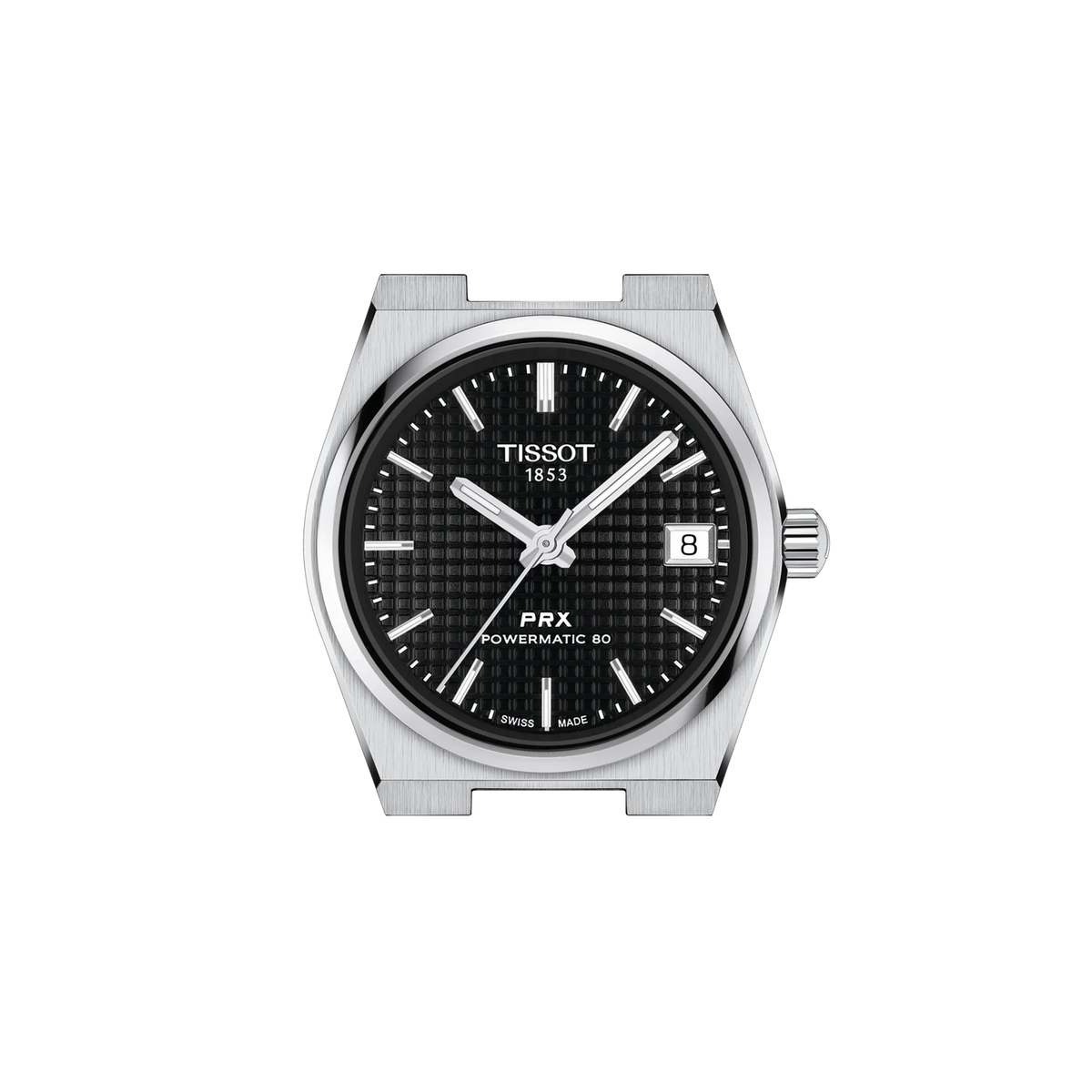 Tissot PRX T137.207.11.051.00 Unisex Automatic Watch – Black Dial & Silver Stainless Steel Strap – view 2