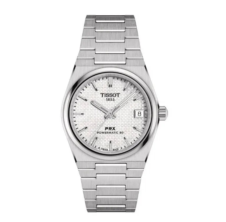 Tissot PRX T137.207.11.111.00 Unisex Automatic Watch – White Mother-of-Pearl Dial & Silver Stainless Steel Strap – view 2