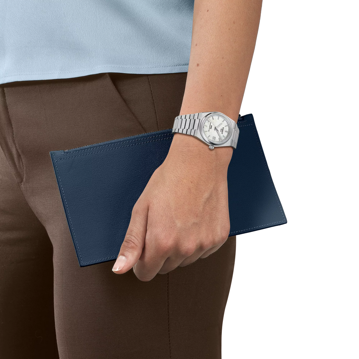Tissot PRX T137.207.11.111.00 Unisex Automatic Watch – White Mother-of-Pearl Dial & Silver Stainless Steel Strap – view 6