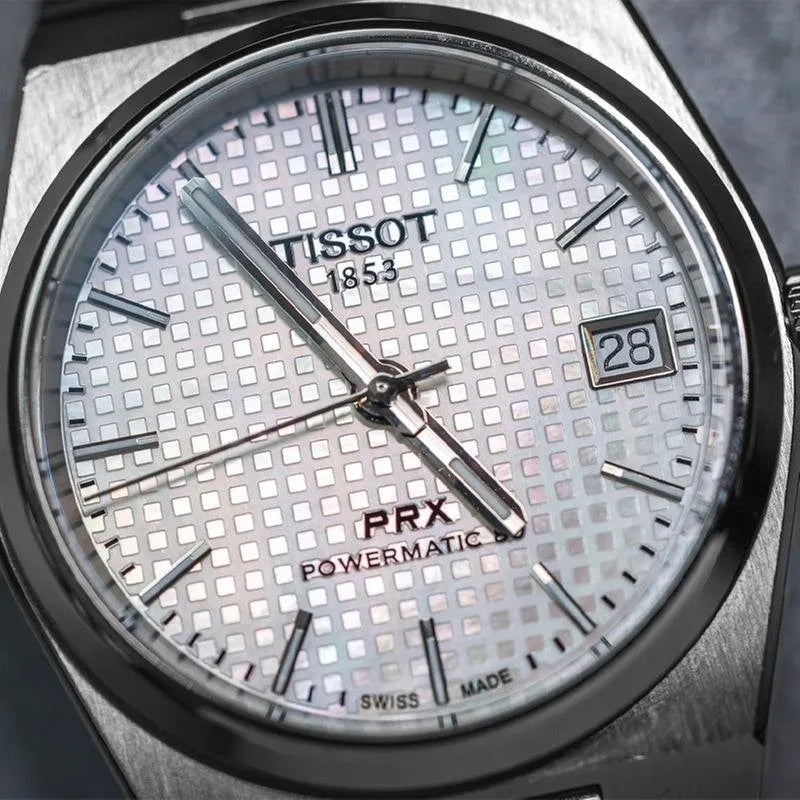Tissot PRX T137.207.11.111.00 Unisex Automatic Watch – White Mother-of-Pearl Dial & Silver Stainless Steel Strap – view 8