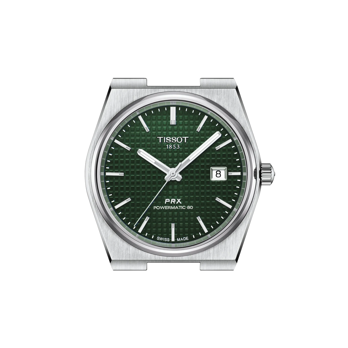 Tissot PRX T137.407.11.091.00 Men's Automatic Watch – Green Dial & Silver Stainless Steel Strap – view 3