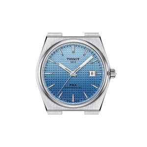 Tissot PRX T137.407.11.351.01 Men's Automatic Watch – Ice Blue Gradient Dial & Silver Stainless Steel Strap – view 2