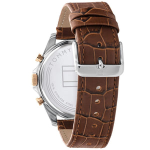 Back view of the Tommy Hilfiger 1710450 watch showing the engraved stainless steel caseback