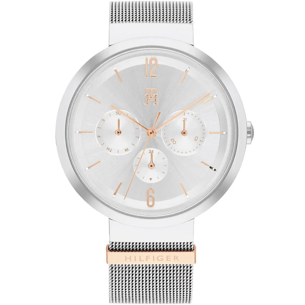 Tommy Hilfiger Lidia 1782537 women's watch with silver mesh bracelet and silver dial
