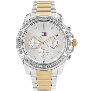 Tommy Hilfiger Brooklyn 1782615 women's watch with two-tone case and double crystal bezel