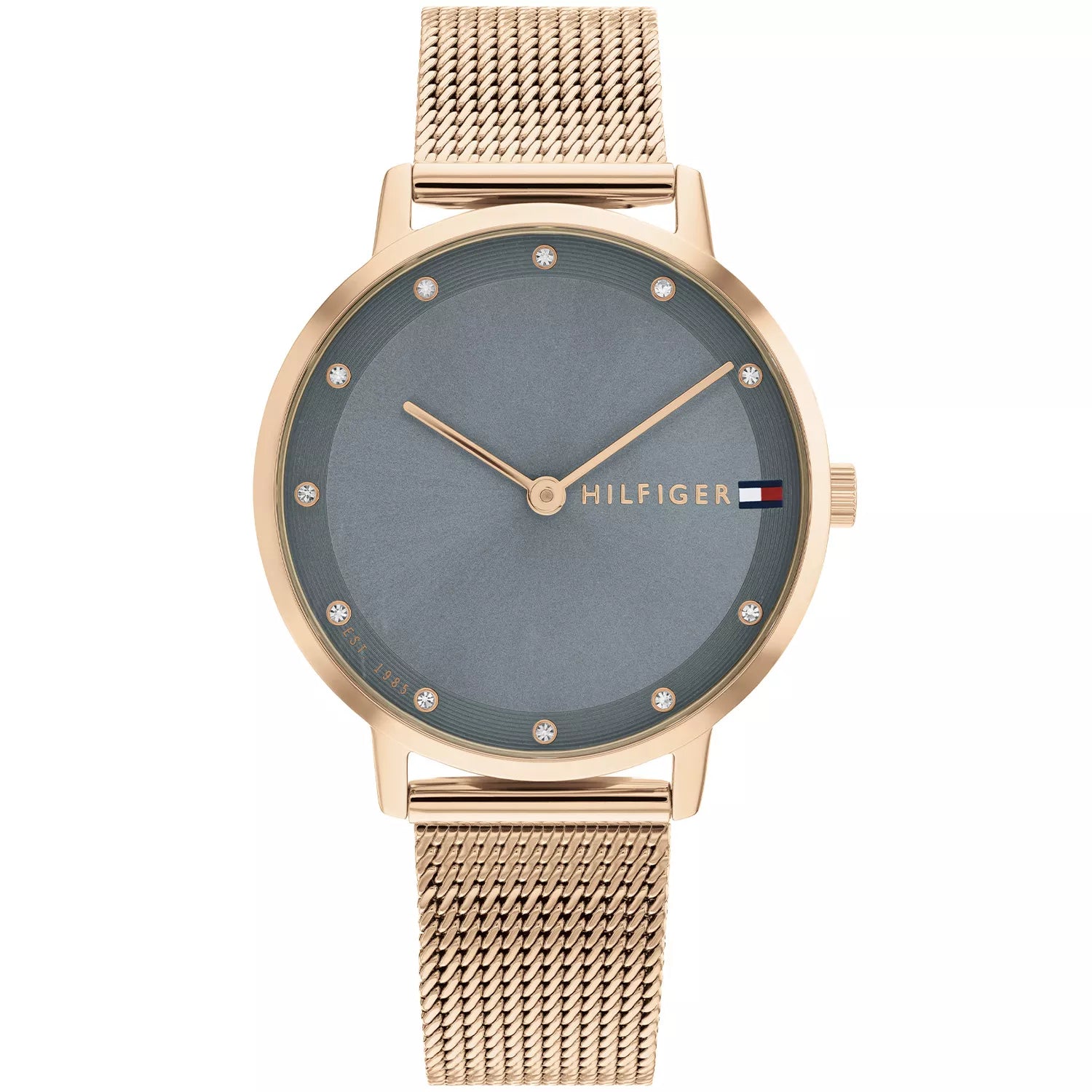 Tommy Hilfiger Pippa 1782669 women's watch with rose gold case and grey dial