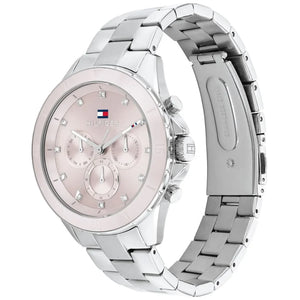Side view of Tommy Hilfiger 1782706 showing the silver crown and 11mm case thickness