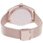 Side profile view of the 9mm rose gold case of the Tommy Hilfiger 1782715