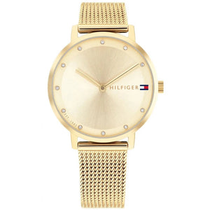 Tommy Hilfiger Pippa 1782728 women's watch with gold case and gold mesh bracelet