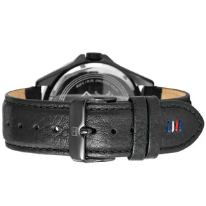 Back view of the Tommy Hilfiger 1791368 watch showing the stainless steel caseback